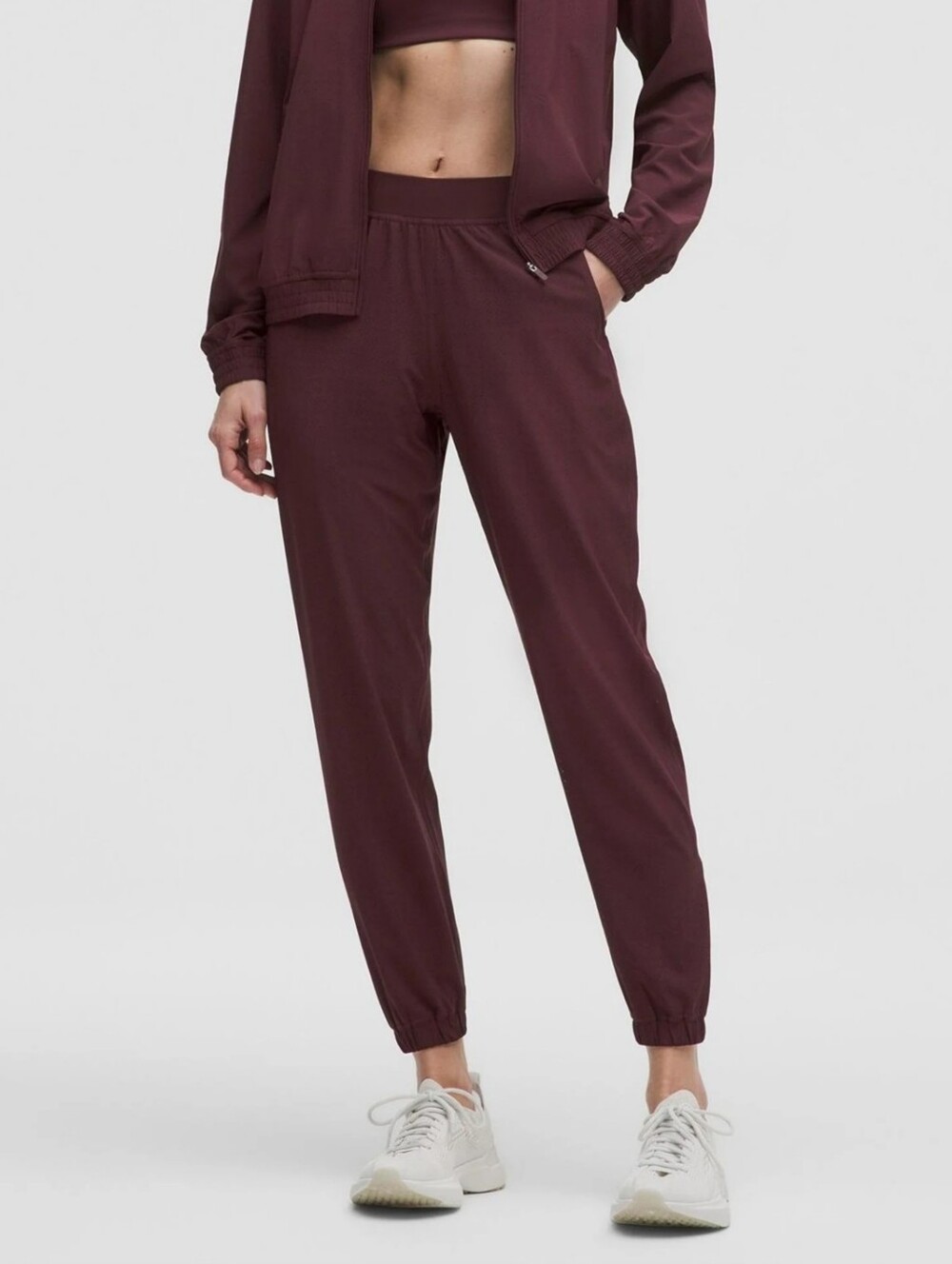 Lululemon Adapted State Perforated High-Rise Jogger, Size 14 in Goodnight Plum